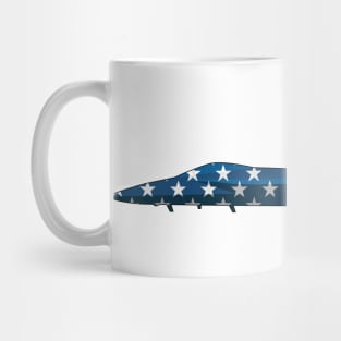 American Flag FA-18 Super Hornet Military Jet Mug